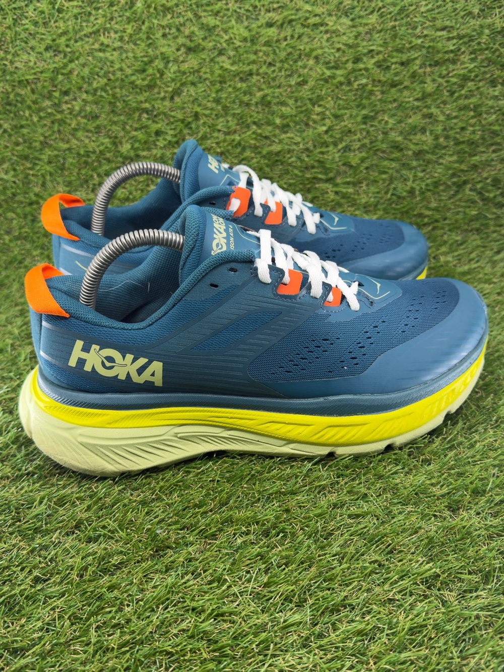 Hoka One One Stinson ATR 6 Mens Trail Running Shoes Blue Coral 8.5 men us
